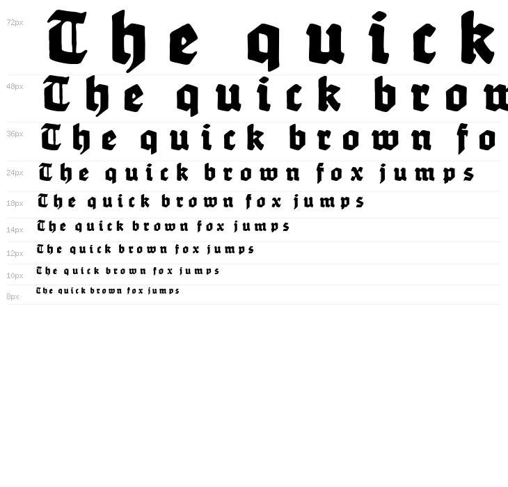 WerbedeutschUNZ1L Heavy Italic Waterfall