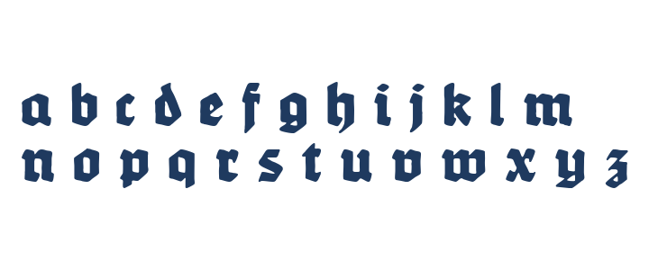 WerbedeutschUNZ1L Heavy Italic Lowercase
