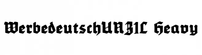 WerbedeutschUNZ1L Heavy  تنزيل الخطوط