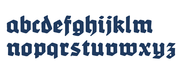 WerbedeutschUNZ1L Heavy Lowercase