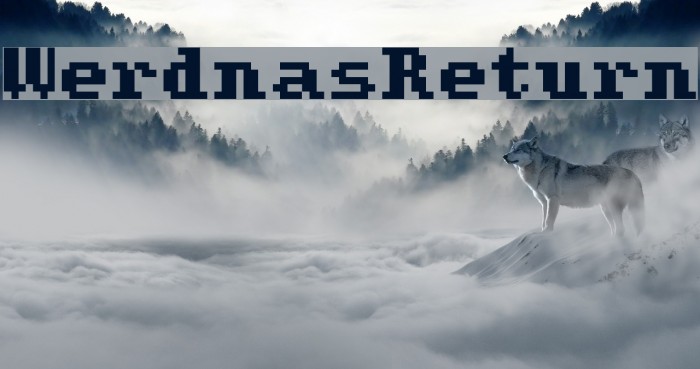 WerdnasReturn Font examples
