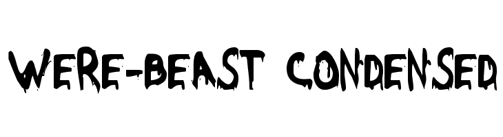 Were-Beast Condensed  フリーフォントのダウンロード