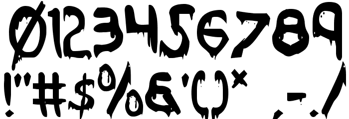 Were-Beast Condensed Font OTHER CHARS