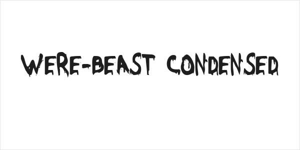 Were-Beast Condensed Logo