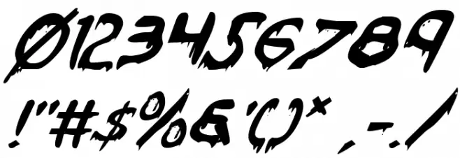 Were-Beast Italic Fuentes OTROS CHARS