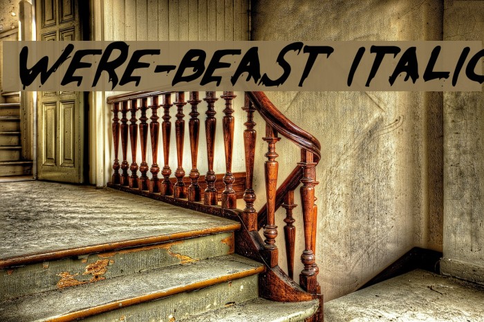 Were-Beast Italic Fuentes examples