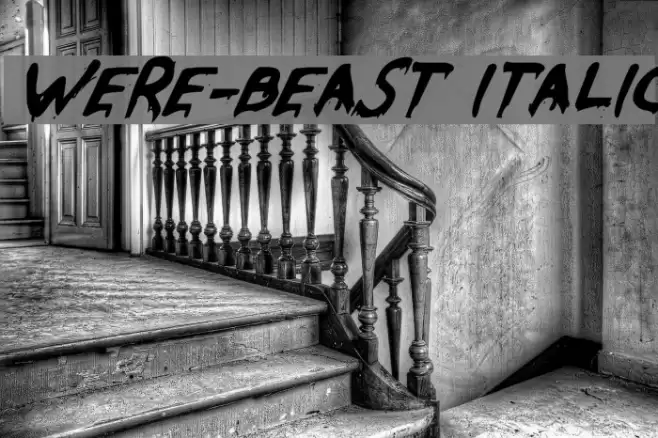 Were-Beast Italic Fuentes examples