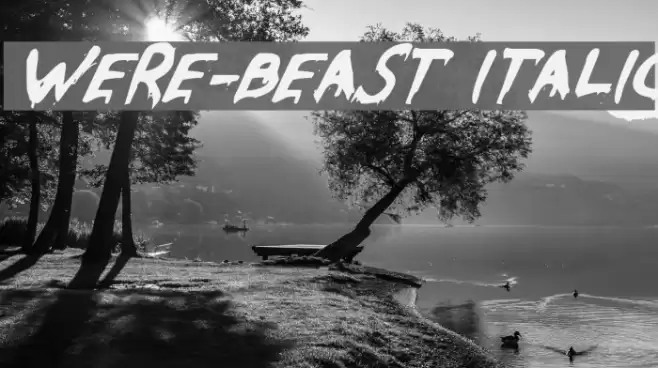 Were-Beast Italic Fuentes examples