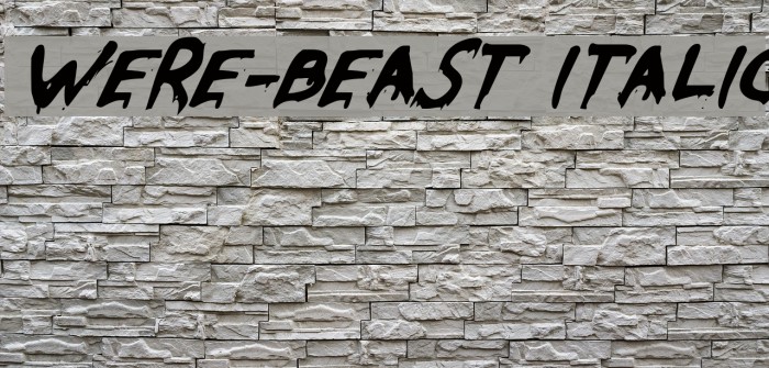 Were-Beast Italic Fuentes examples