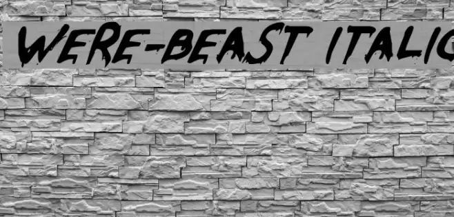 Were-Beast Italic Fuentes examples