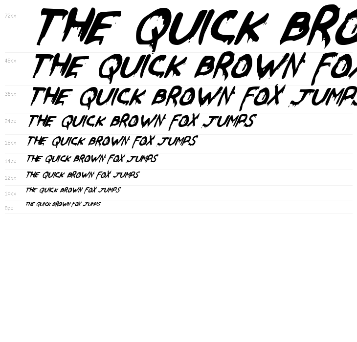 Were-Beast Italic Waterfall