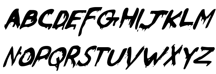 Were-Beast Italic Fuentes MINÚSCULAS