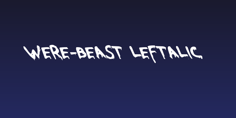 Were-Beast Leftalic Social Header