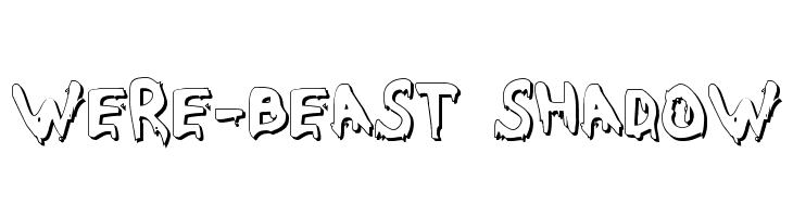 Were-Beast Shadow  免费字体下载