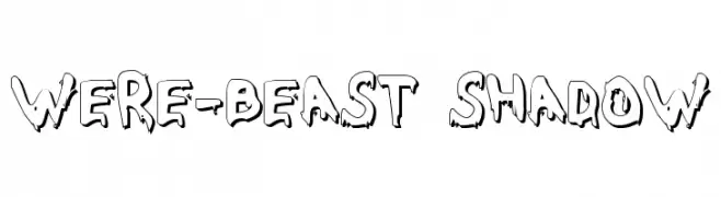 Were-Beast Shadow フォント