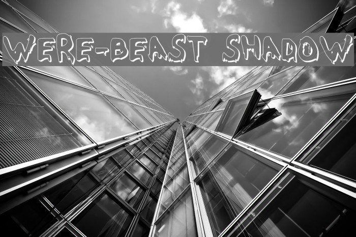 Were-Beast Shadow Font examples