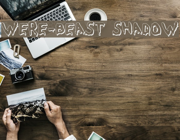 Were-Beast Shadow Font examples