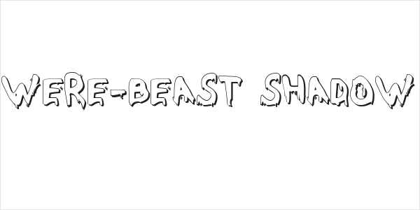 Were-Beast Shadow Logo