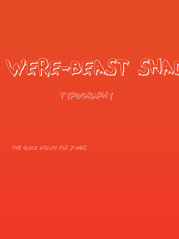 Were-Beast Shadow Poster