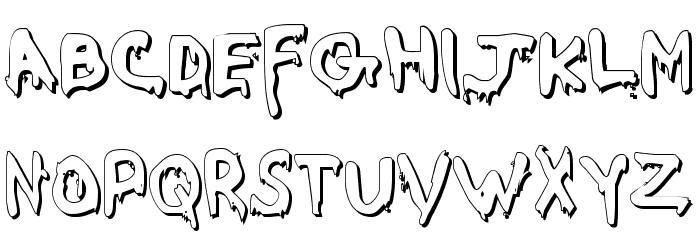 Were-Beast Shadow Font LOWERCASE