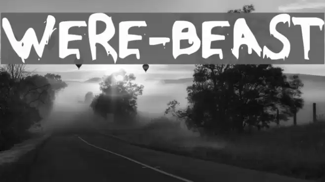 Were-Beast Font examples