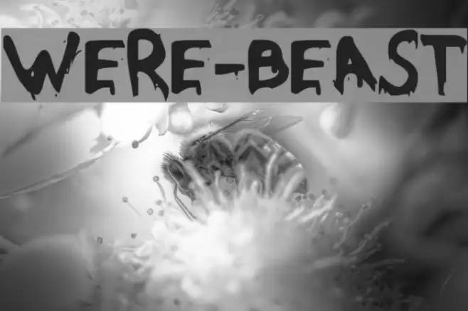 Were-Beast Font examples