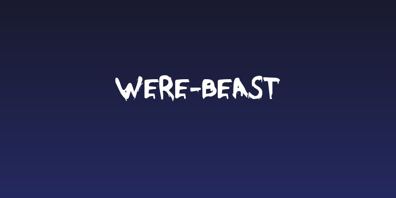 Were-Beast Social Header