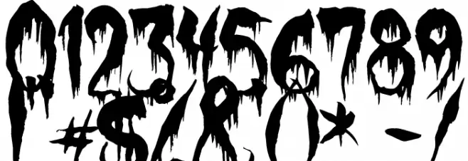 Werewolf Moon Font OTHER CHARS