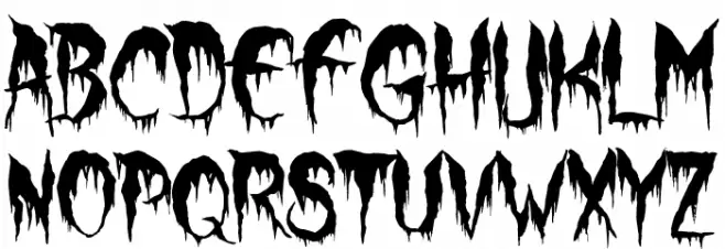Werewolf Moon Schriftart Groß