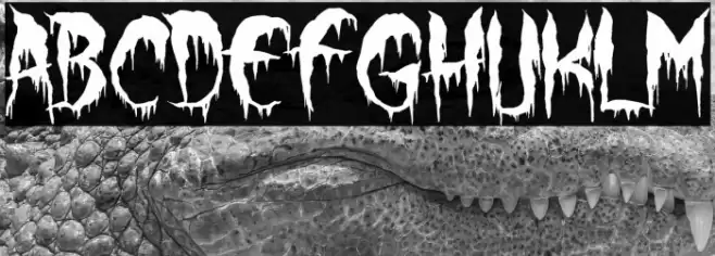 Werewolf Moon Font examples