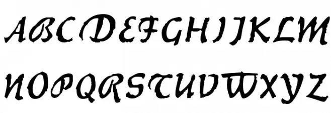 Werewolf Font UPPERCASE