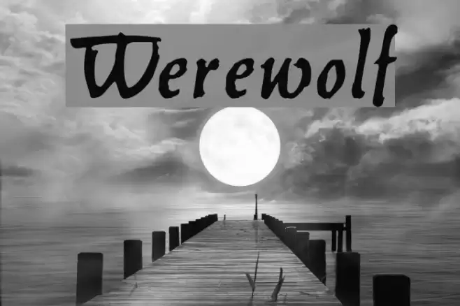 Werewolf Font examples