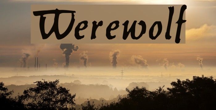 Werewolf Font examples