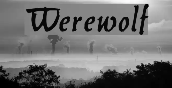 Werewolf Font examples