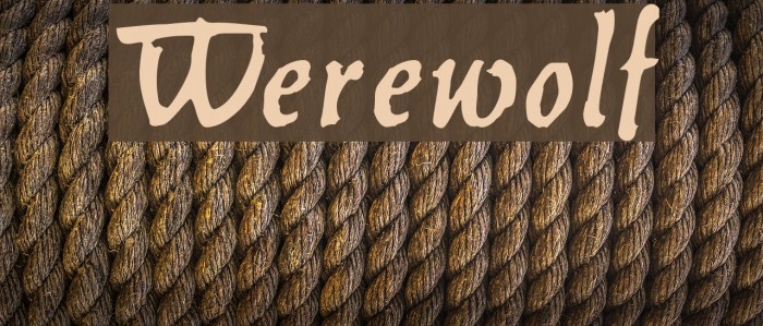 Werewolf Font examples