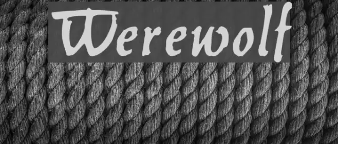 Werewolf Font examples