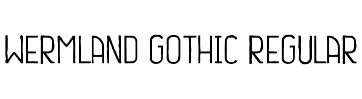 Wermland Gothic Regular  Frei Schriftart Herunterladen