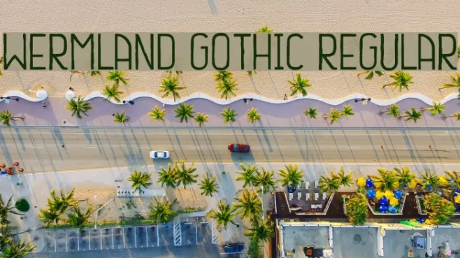 Wermland Gothic Regular Example 1
