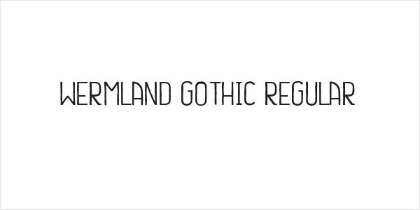 Wermland Gothic Regular Logo