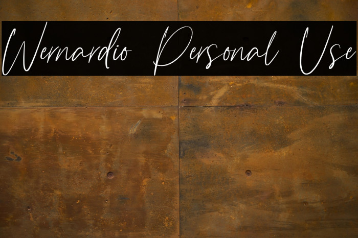 Wernardio Personal Use Example 3