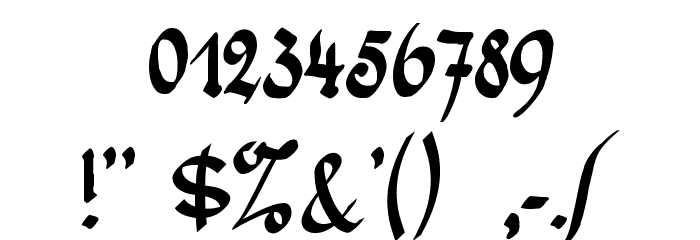 WernickeSchwabacher Font OTHER CHARS