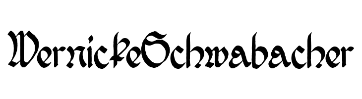 WernickeSchwabacher  font caratteri gratis