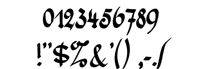 WernickeSchwabacher Font OTHER CHARS