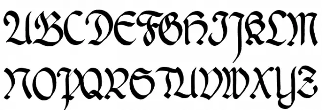 WernickeSchwabacher Font UPPERCASE