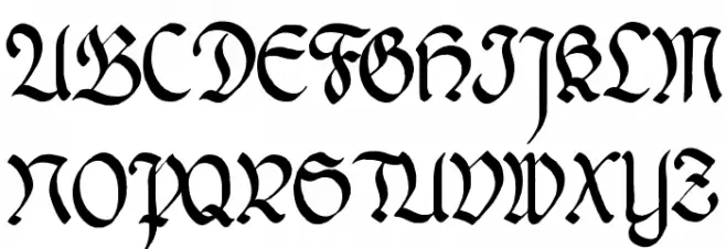 WernickeSchwabacher Schriftart Groß