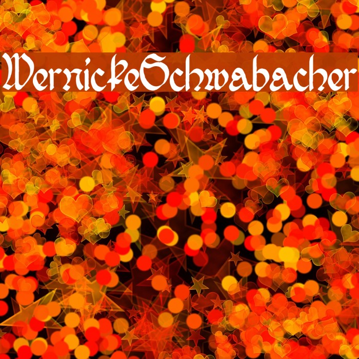 WernickeSchwabacher Font examples