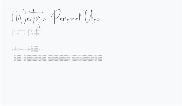 Wertign Personal Use Business Card