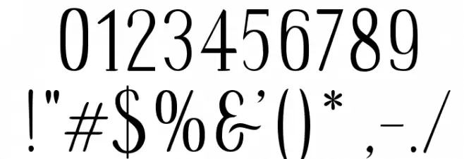 Wes Font OTHER CHARS