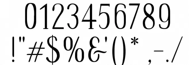 Wes Font OTHER CHARS