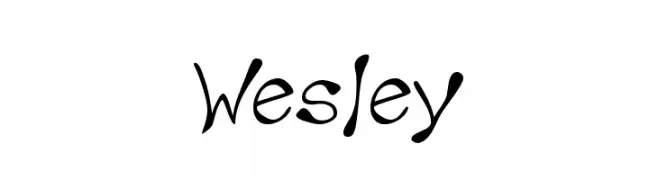 Wesley  フリーフォントのダウンロード
